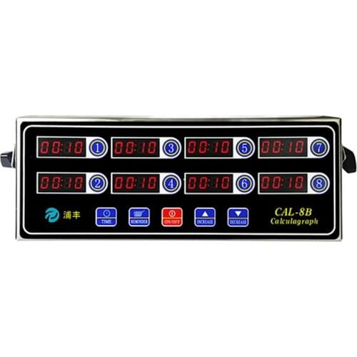 8 Channel Digital Kitchen Timer Burger Basket Shaking Timing Reminder tool CAL-8B