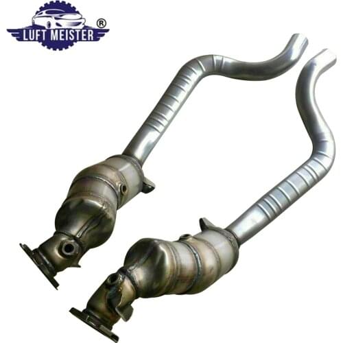 970113349AX 970113350AX 1pcs Front Catalytic Converter for Porsche Panamera 4.8L V8 2010-2014 W/O TURBO Includes Front Pipe