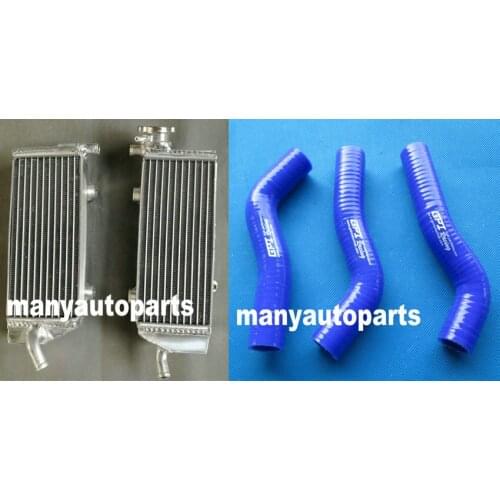 Aluminum Radiator +blue hose for KTM 250SXF 250SX-F 2007-2011 07 08 09 10 11 2011 2010 2009 2008 2007