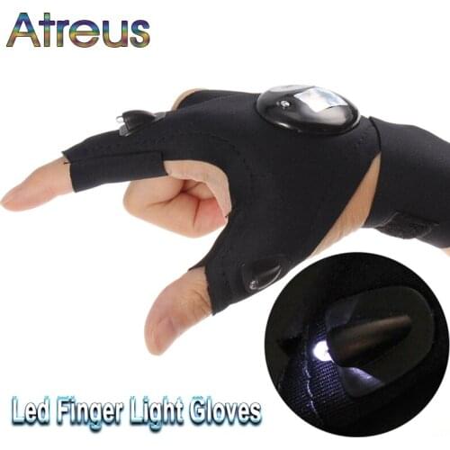 Atreus Glove Light Flashlight Nighttime Repair Tool For VW Golf 4 7 5 MK4 Mazda 6 cx-5 Peugeot 206 207 208 508 Touareg Tiguan