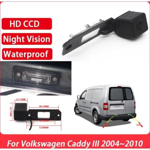 HD Night Vision Vehicle Rear View Camera Waterproof high quality RCA For Volkswagen Caddy III 2004 2005 2006 2007 2008 2009 2010
