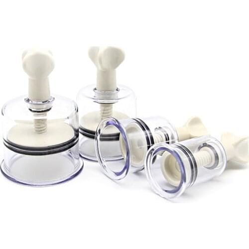 4 Sizes Vacuum Cupping Cups Reusable Anti Cellulite Acupuncture Family Body Massage Helper Twist Suction Cupping Nipple Enlarger