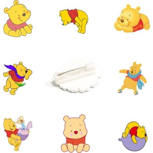 Disney Cartoon Q Version Winnie The Pooh Brooch Acrylic Cute Funny Enamel Brooch Customized Brooch For Kids Gift For Friends