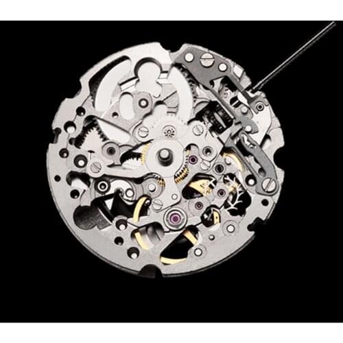 Watch accessories brand new 8N24 movement through hollow three - pin mechanical movement