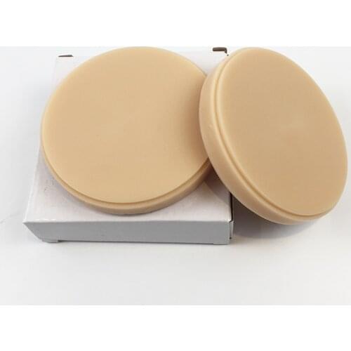 6 Pieces Beige Color Dental Lab Material Dental Wax Disc And Block For Open Milling System High Hardness Carving Wax Blanks