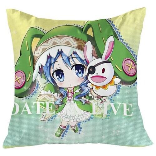Hobby Express Date A Live Chibi Yoshino Square Pillow Dakimakura Cover GZFONG21