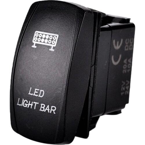 Rocker Switch LED Light Bar Symbol 5-Pin On Off for Car Motorcycle Boat