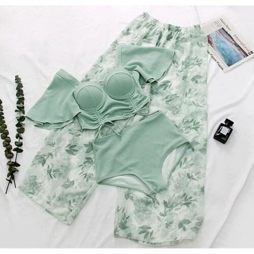 STAERK 2020 new triangle two-piece mantle covering belly show thin conservative girlfriends hot spring bathing suit