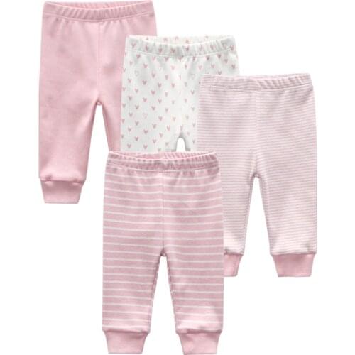 Fashion Baby girls Long Pants Striped Kids Baby boy Cartoon Clothes full Leggings Newborn Trousers infant clothing