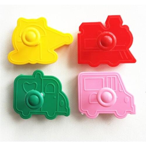 Mom&Pea CL5004 Traffic Tools 4pcs/set Bsicuit Molds Cake Tools Cake Mold