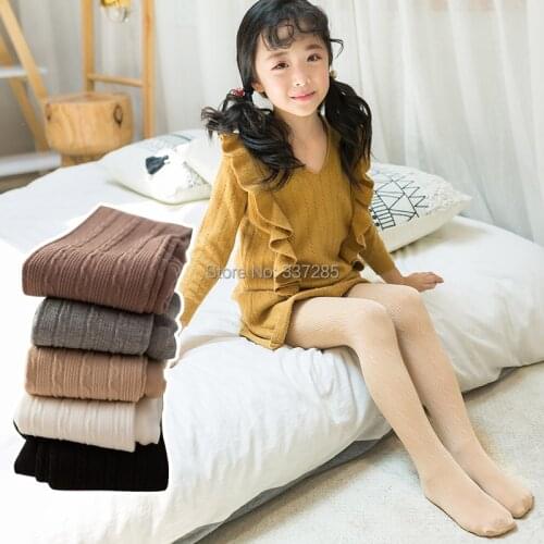 New baby kids Velvet twist tights spring autumn child girls Anti-pilling pantyhose striped children lovely Soft summer tights