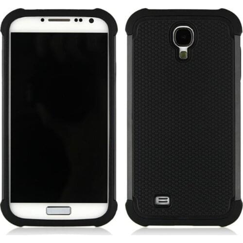 Ball Plastic Case Shockproof Silicone Cover For Samsung Galaxy S4 I9500 I9505 I9506 Hybrid Cover Dual Layer