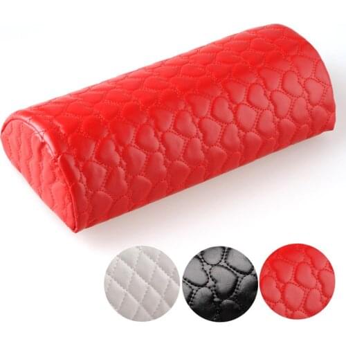 Love Heart Soft Faux Leather Nail Art Pillow Manicure Hand Arm Rest Cushion Nail Art Pillow Manicure Cushion and Hand Armrest