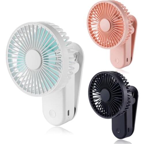 Portable Usb Table Fan Clip-on Type Rechargeable 1200mah Battery Cooling Mini Desk Fan For Baby Stroller Clip-on Fan#dg4
