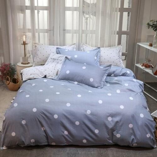 Bed Linens Dot Brief Comforter Bedding Cover Cotton Home Textile Bedding Set Sheet, Pillowcase & Duvet Cover Sets Zipper 9174R