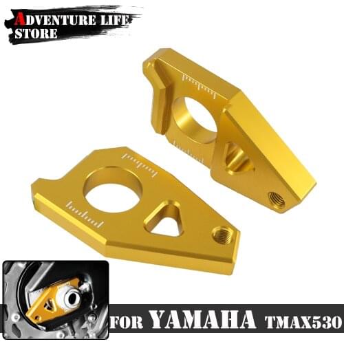 Motorcycle Chain Adjuster Regulator Chopper For Yamaha TMAX 530 TMAX530 T-MAX 530 FZ8/FZ1 YZF-R1 R1 Motorrad Rear Axle Adjuster