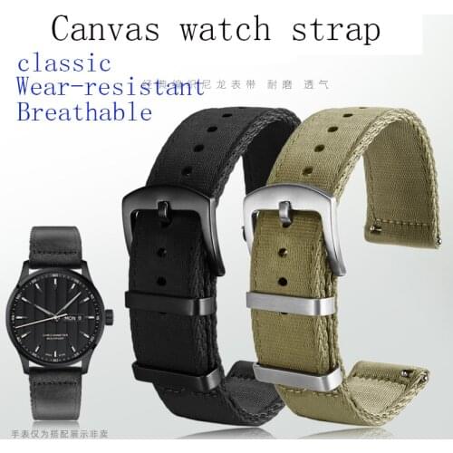 Premium Quality Seabelt Nylon canvas Strap for Mido TAG Heuer Tudor ROX 20mm 22mm Universal Type Sport Troop