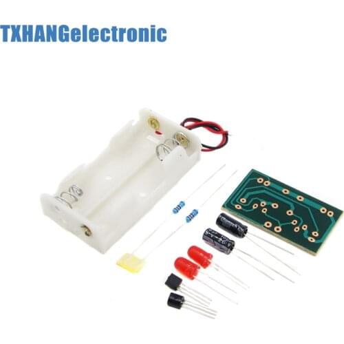 DIY Flash Circuit Multivibrator LED Flashing Circuit Suite Electronic Production Teaching Training Parts IC diy electronics