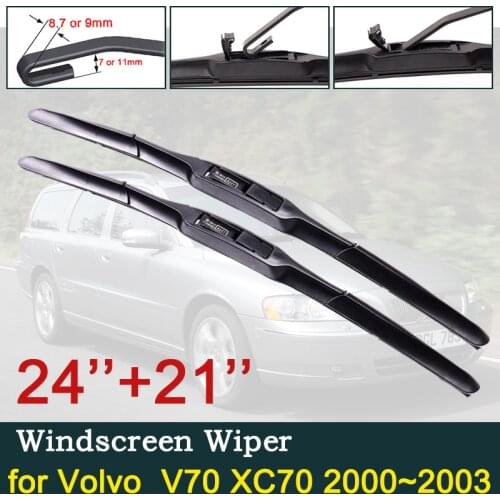 Car Wiper Blade for Volvo V70 XC70 2000 2001 2002 2003 Front Window Windscreen Windshield Wipers Blades Car Goods XCV 70