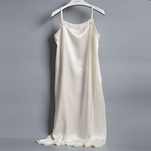 100% Natural Silk Dress Solid Color Sexy Party Silk Dress Classic Multi-color Natural Silk long Dress