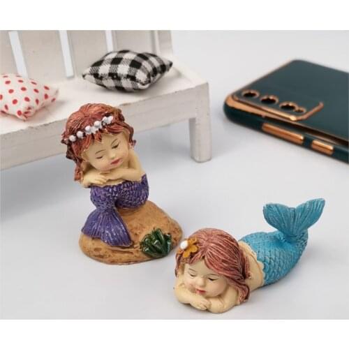 Silicone Mold Mermaid 8 Styles Mould for Cake Decorations Fondant The Daughter of The Sea Decorations Aquarium Fish Tank Cute