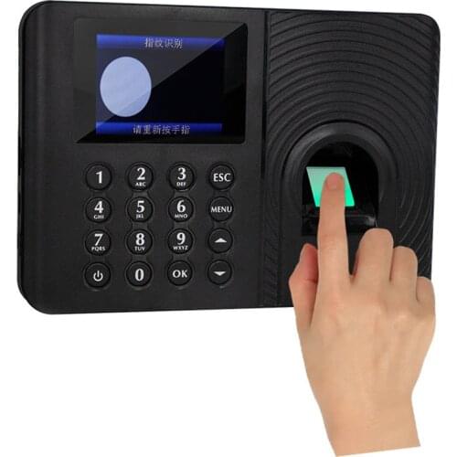 Biometric Fingerprint Attendance Machine LCD USB Fingerprint Password Attendance System Time Clock Employee Checking-in Recorder