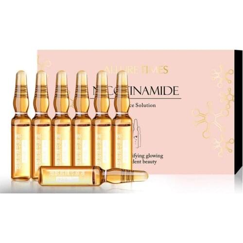 New 7Pcs/set Nicotinamide Essence Liquid Hydrating Firming Brighten Skin Color Moisturizing Shrink Pores Anti-Wrinkle Serum Set
