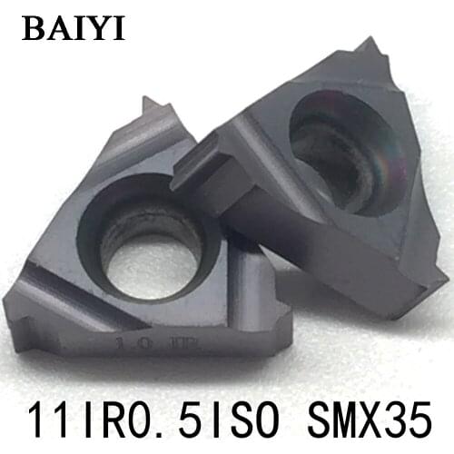 10pcs 11IR 0.5ISO SMX35 Thread turning tools machining carbide Inserts for carbide cutting insert CNC boring bar