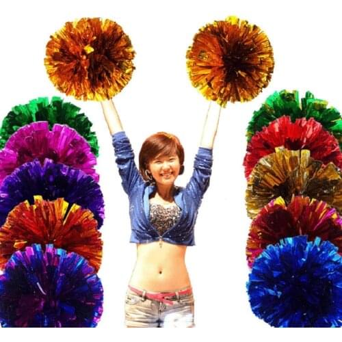 2pc Game Cheerleader Cheerleading Pom Poms Cheerleading Pompoms Cheer Pom Majorettes Hand Flower Aerobics Balls Sports Items
