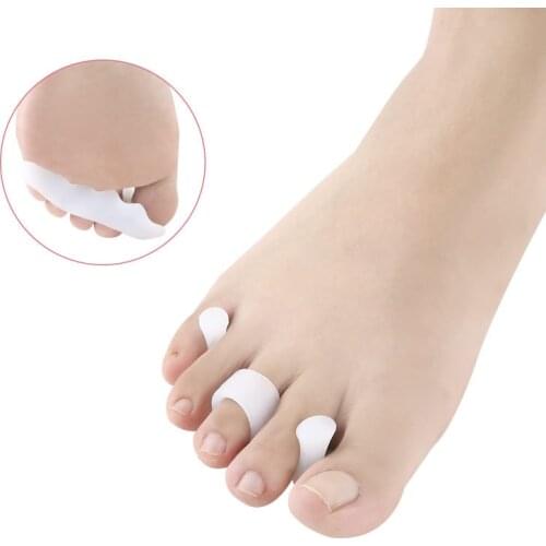 50 Pairs Elastic Corrector Straighteners Hammer Toes Spacers Separator Feet Care Soft Pads Bunion Relief Orthopedic Protector