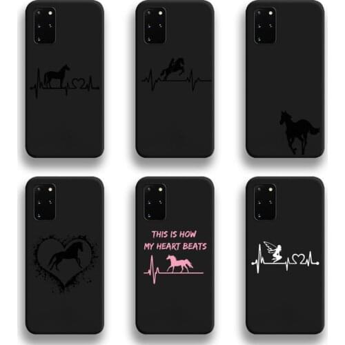 Horse Pony Horse Heartbeat Phone Case For Samsung Galaxy S21 Plus Ultra S20 FE M11 S8 S9 plus S10 5G lite 2020