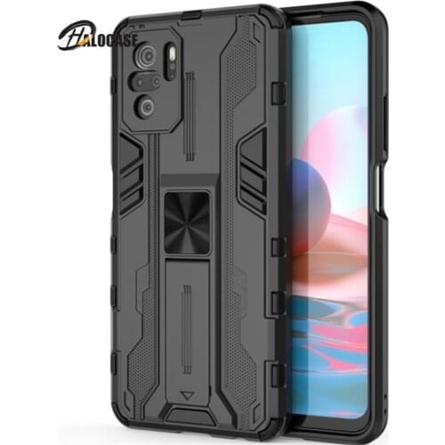 For Xiaomi Redmi Note 10 Pro Max Case Magnetic Car Holder Ring Silicone Bumper Phone Case for Redmi Note 10 10S 4G 5G Back Cover