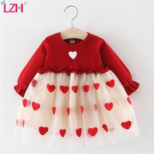 Autumn Winter Baby Long Sleeve Tutu Princess Dress For Baby Girls 1 Year Birthday Dress Infant Baby Party Dress Newborn Clothes