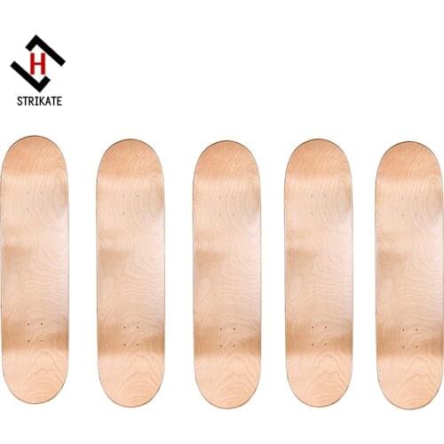 Canadian Maple Deck Set of 5 Cal 7 Blank Skateboard Decks Medium Concave Deck
