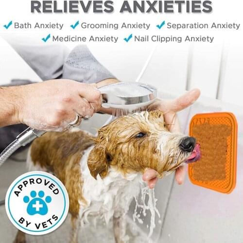 Pet Dog Licking Feeder Mat Slow Feeding Training Mat Slower Cat Bathing Distraction Pad Anti-choking Dog Bowl Pets Supplies