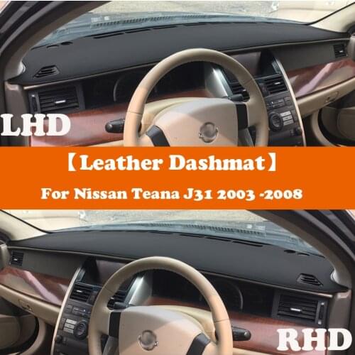 Leather Dashmat Accessories Car-Styling Dashboard Covers Pad Dash Mat Sunshade For Nissan Teana J31 2003 2004 2005 2006-2008