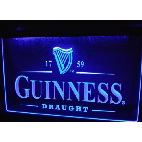 LE002- Guinness Vintage Logos Beer Bar LED Neon Light Sign home decor crafts