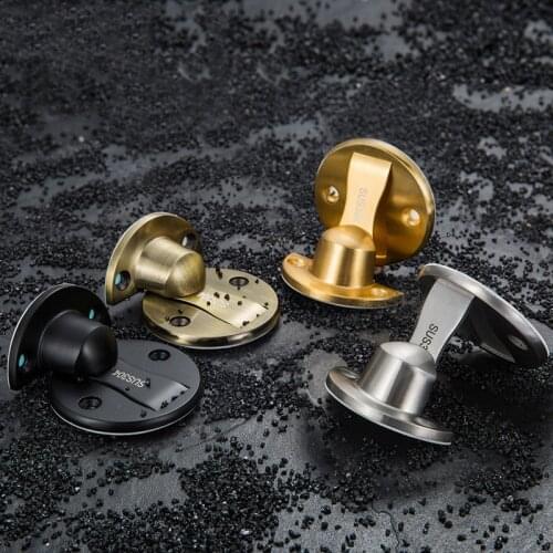 Magnet Door Stops Stainless Steel Door Stopper Magnetic Door Holder Toilet Glass Door Hidden Doorstop Furniture Hardware