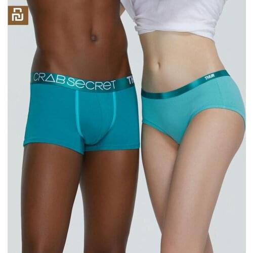 New Youpin Couple Week Pants Gift Box 7pcs CRAB SECRET Affinity skin laser belt colorful color couple gift box