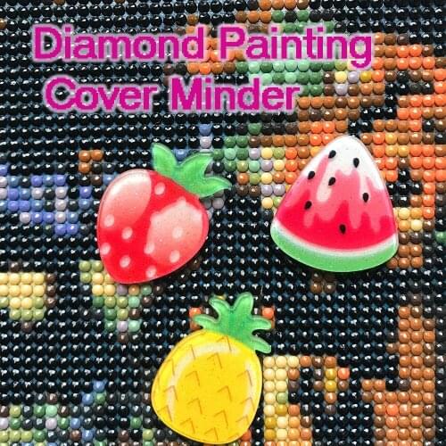 Diamond Painting Cover Minders Cute Fruit Design with magnet DIY Painting with Diamonds Accessories Tools