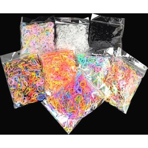 Wholesale Disposable Children Baby TPU Hair Holder Rubber Bands Elastic Hair Band Girl Tie Gum Hair Accessories 1000PCS/Lot