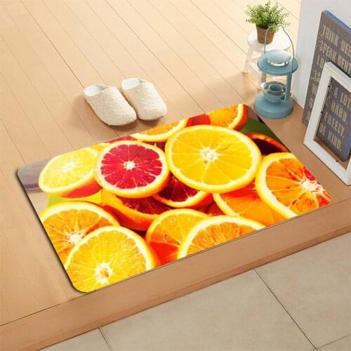Custom Fruit Door Mat Hallway Balcony Kitchen Mats Anti-slip Rug Living Room Bathroom Carpet Doormats Bath