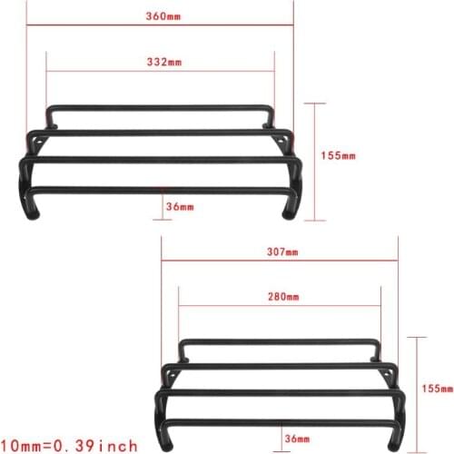 Subwoofer Speaker Grille Cover Bar Grille 4 Levers 10" 12" Black Metal Rounded Edges Car Home Speakers Dropship