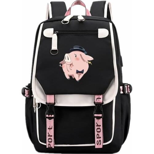 The Seven Deadly Sins Anime School Bags kawaii Boys Hawk Bookbag Unisex Large Travel Bagpack USB Charging Laptop Backpack