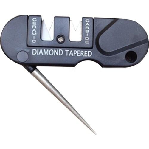 Sharpener Diamond Tool Camp Hike Tungsten Ceramic Sharpen Fish Hook Pocket Carbide Knife Whetstone outdoor Portable