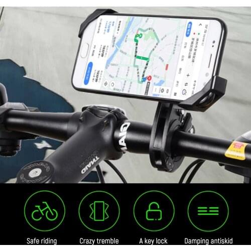 Universal Bicycle Phone Holder Motorcycle Suporte Clip Mount Anti-Slip Handlebar Bracket for iPhone Huawei Xiaomi Mobile Phone