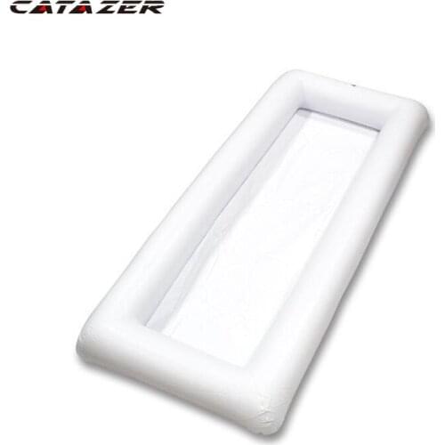 Party Inflatable Salad Bar Buffet Pool Inflatable Ice Bucket Outdoor Swimming Pool Drink Float Holder Food Supplies Toy Stand