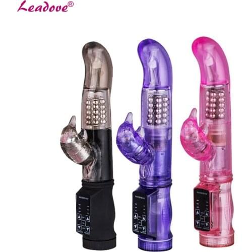 3 Colors Waterproof G Spot Dildo Rabbit Vibrator for Women Dual Vibration Female Vagina Clitoris Massager Sex Toys For Women