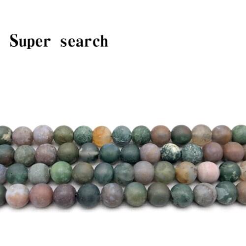 Women Jewelry DIY Fashion Making Beads new fashion Natural India agater Stone Matte Loose beads Single Color Amazonite Beads