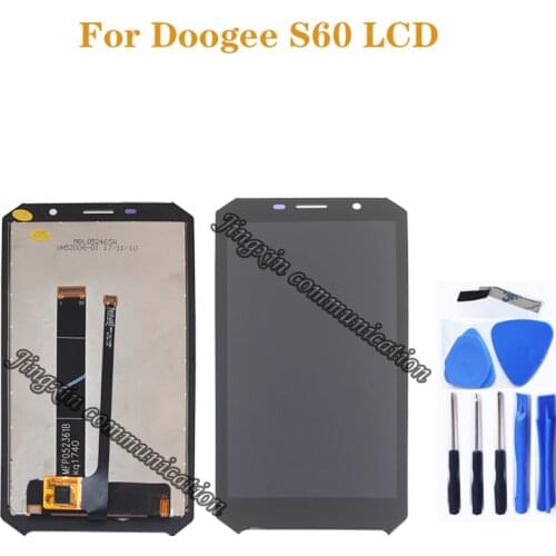 100% tested 5.2-inch for Doogee S60 LCD + touch screen digitizer component replacement repair parts +tools
